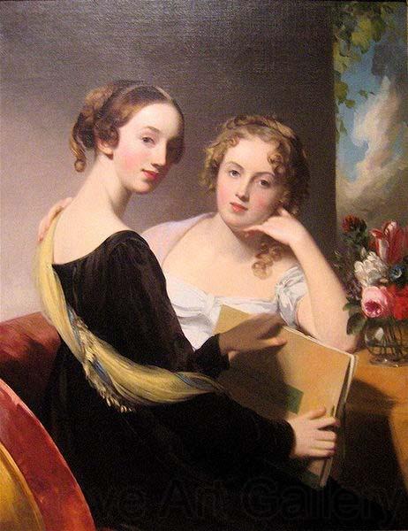 Thomas Sully Portrait of the Misses Mary and Emily McEuen Norge oil painting art